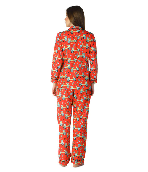 Scooty Cutie Women's Cotton Pyjama Set