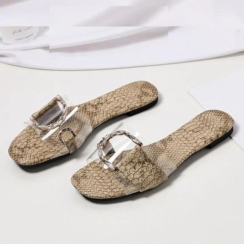 Luxury new crystal slippers cut out summer beach sandals women slides outdoor slippers indoor slip ons flip flops