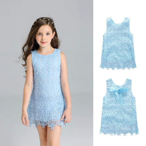 Baby Girls Summer Dress A-line Dress Girls Cute Princess Dress For Party Kids Lace Dresses for Girls Children Casual Clothing