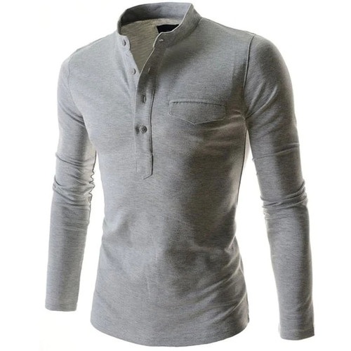 New Casual Men Shirt Long Sleeve Solid Color Slim Fit Shirt Men High Quality Cotton Mens Dress Shirts Men Clothes