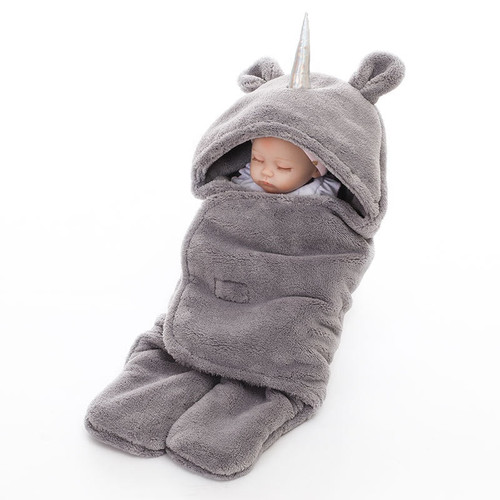 CASHMERE Newborn Baby Sleepwear Robes Winter Warm Sleeping Bag Infant Suit Kids Hooded Bathrobe Pajamas Soft Swaddle Wrap Blankets 0-3M