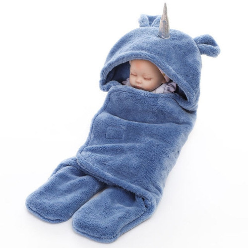 CASHMERE Newborn Baby Sleepwear Robes Winter Warm Sleeping Bag Infant Suit Kids Hooded Bathrobe Pajamas Soft Swaddle Wrap Blankets 0-3M