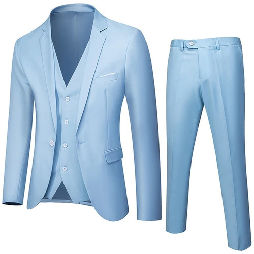 Men Suits Suits Men Wedding Suit 3 Pieces Suit (Jacket+Pants+Vest)  Mens Slim Fit Blazer Multi-color