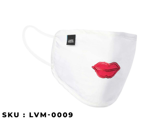 Linen Cotton blend embroidery premium protection Mask-8