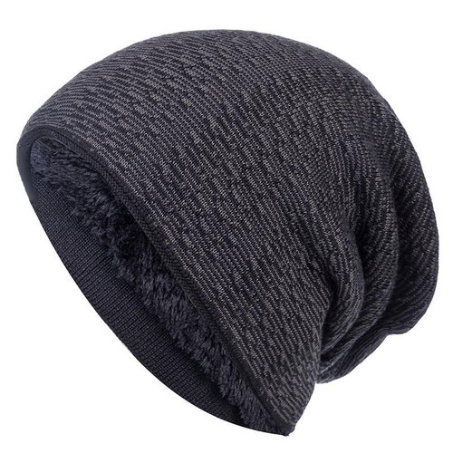 Unisex Winter Hats For Men & Women Mixed Color Design Warm Ski Beanie Hat Men Women Fur Lined Cotton Knitted Hat