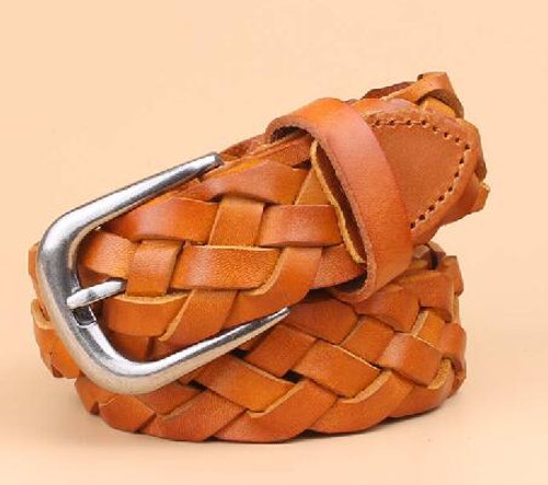 FREE SHIPPING leather strap cutout Women genuine leather casual all-match women's belt