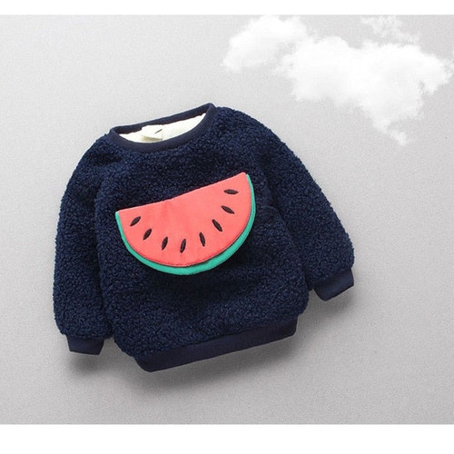 Autumn Winter Warm Thick Jacket for Newborns Baby Boy girls Lovely Outerwear Sport Letter Coats Child Infant Sweater Clothing