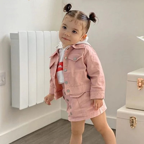 Baby Girl Clothes Set Cotton Infant Toddler Girls Jean Jacket+Denim Skirt 2PCS Spring Autumn Long Sleeve Clothing sets Outfit