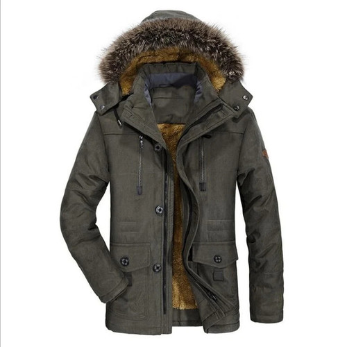 Winter Jacket Men Brand Clothing Fashion Casual Slim Thick Warm Men Coats Parkas With Hooded Long Overcoats Male Coat