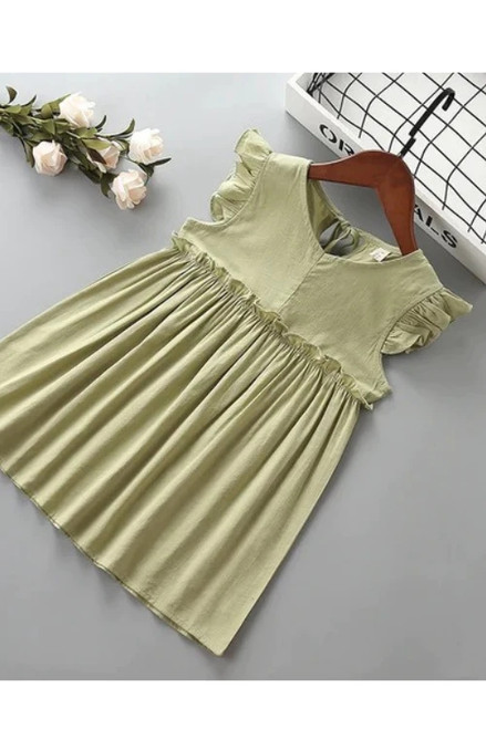 3-7 year High quality girl dress 2019 new summer Draped ruched kid children girl clothing party formal princess dress