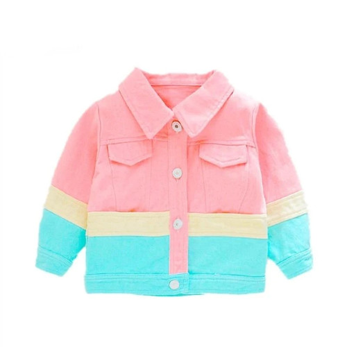 Spring Jacket Kids Girls Cute Denim Jeans Jacket Children Clothing Baby Girls Long Sleeve Coat Casual Outerwear