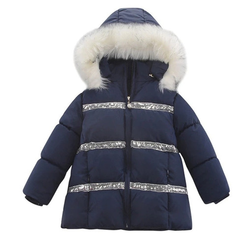 Baby Girls Clothes Winter Children Warm Thick Jacket Outerwear Girls Cotton-padded Outerwear Baby Girls Coat  for Christmas