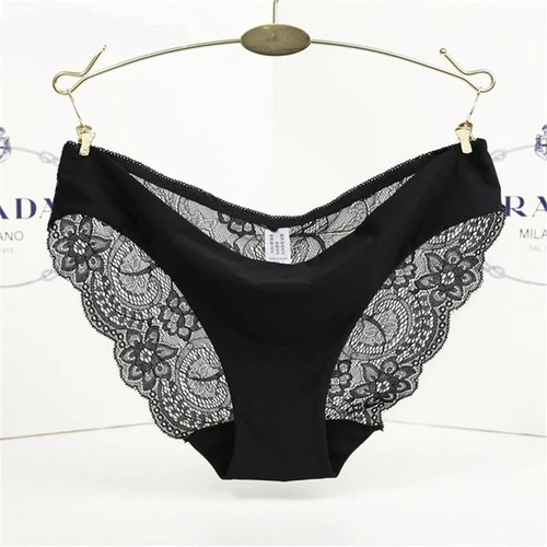 women's sexy lace lady panties seamless cotton breathable panty Hollow briefs Plus Size girl underwear