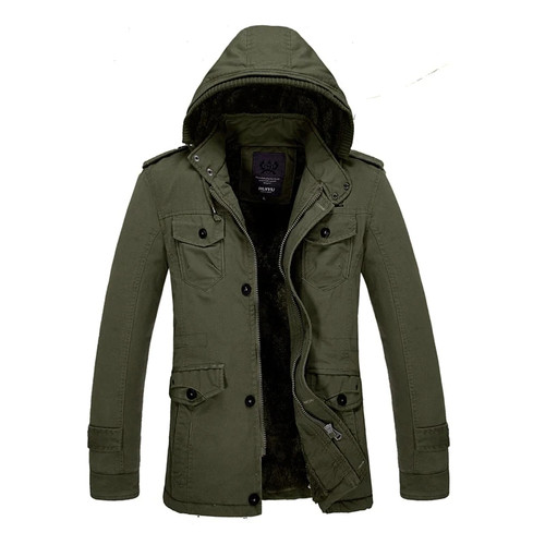 Winter jacket men outwear fleece thick warm cotton down coat waterproof windproof parka men brand clothing