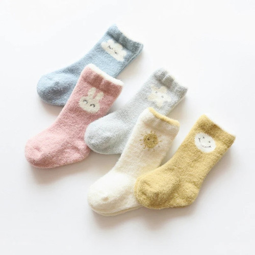 Winter Thick Newborn Baby Socks Toddler Baby Girls Boys Socks Anti Slip Soft Baby Socks for Girl Age for 3M-24M
