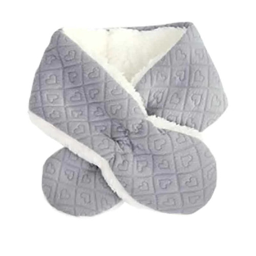 New Children's Winter Baby Clothes Keep Warm Scarf Kid Heart Shape Pattern Baby Scarf Neck With Velvet Thickening Warmer Snood
