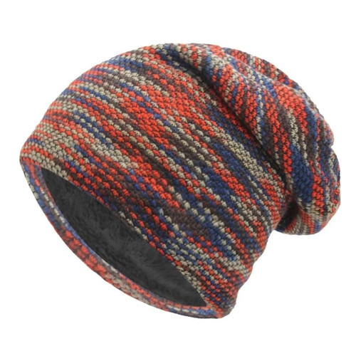 Knitted Hat Winter Hats For Women Men Skullies Beanies Mask Striped Beanie Gorros Bonnet Warm Baggy Soft Thick Hat Caps