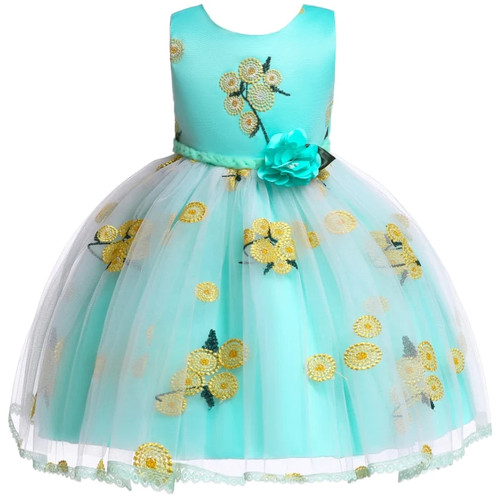 Girls Tulle Flower Princess Tutu Dress Baby Bridesmaid Flower Girl Wedding Dress Ball Gown Kids Prom Party Dresses vestidos