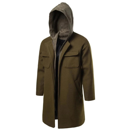 men clothing men's winter jacket/men jacket trend solid hooded jacket for men/men's coat