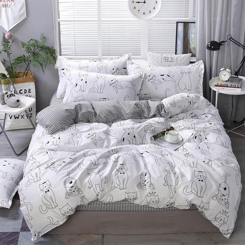 Bedding Sets Microfiber Brush Polyester Bed Linens Twin Full Queen King Duvet Cover Set Pillowcases
