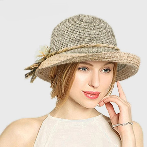 Good quality  Summer hat women Raffia straw cap Ladies Big brim Sun hat forgirlbeach hat
