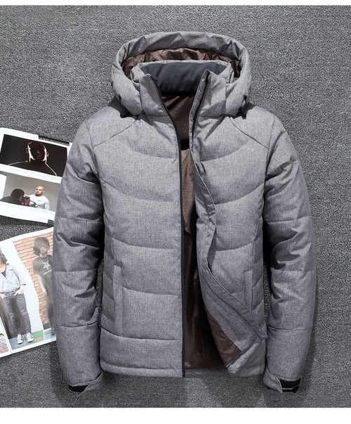 New Duck Down Parkas Men Winter Jacket Coat Hooded Warm Down Jacket Casual Men Outerwear