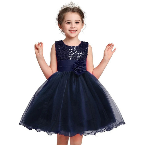 Baby Lace Petal Princess Dress For Girl Elegant Birthday Party Dress Girl Dress Baby Girl's Christmas Clothes