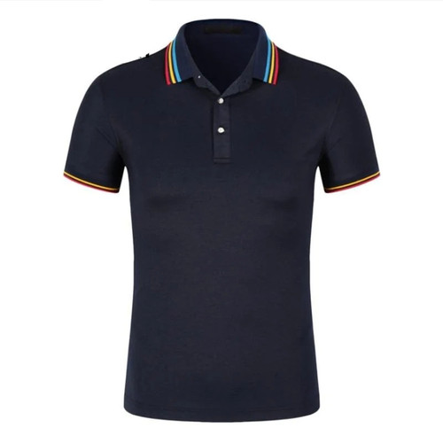 Men Polo Shirt New Summer Short Sleeve Solid Color Polo Shirts High Quality