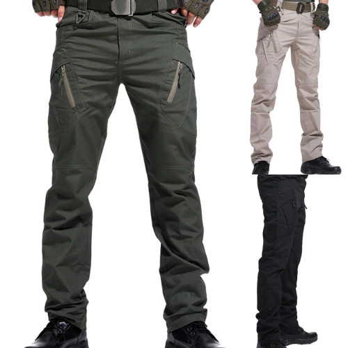 Cargo Pants Military Tactical Pants Multi-Pocket Outdoor Hiking Army Joggers Pant Cotton Blend Water Resistant Casual Long Pants