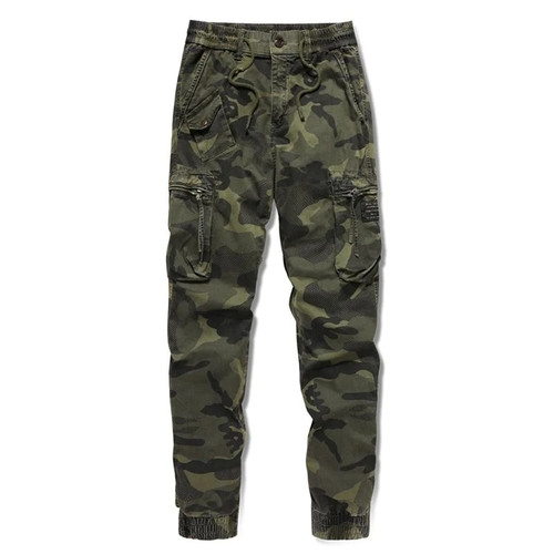 Men Streetwear Casual Camouflage Jogging Pants Tactical Multi-Pocket Army Pants Outdoor Loose Men Cargo Trousers