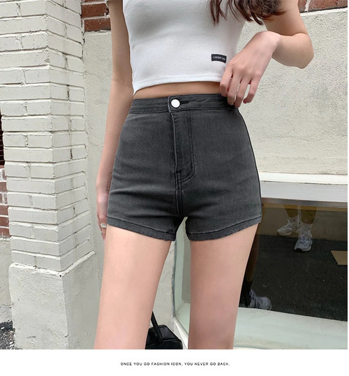 Women Denim Shorts Stretch Slim Push Up Hips Elastic Cotton Straight Short Jeans Female Casual Summer Woman Summer Plus size