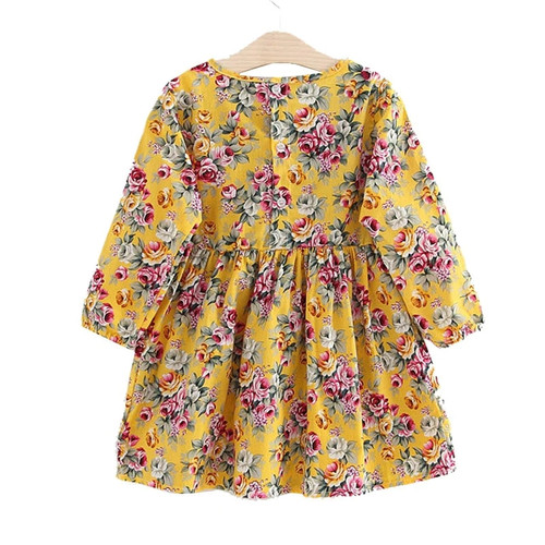 New Flower Girl Dresses Long Sleeve Princess Dress Summer Children Clothing Years Girl Clothes Elegant Outfits