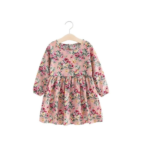 New Flower Girl Dresses Long Sleeve Princess Dress Summer Children Clothing Years Girl Clothes Elegant Outfits