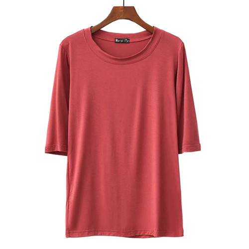 Basic Style Casual Clothes for Women Female T-shirt Solid Half Sleeve Tops Summer Tshirt Women