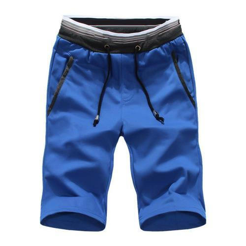 Men's Shorts Summer Casual Beach Shorts Color Block Drawstring Short Pants Classic Clothing Beach Shorts Male