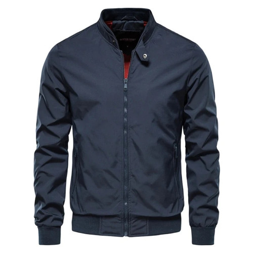 Men Casual Stand Collar Bomber Mens Jackets New Autumn High Quality Slim Fit Jackets Male