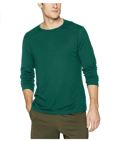 Mens 100% Merino Wool T Shirt Long Sleeve Men's Base Layer Men Merino Wool Shirt Wicking Breathable Anti-Odor