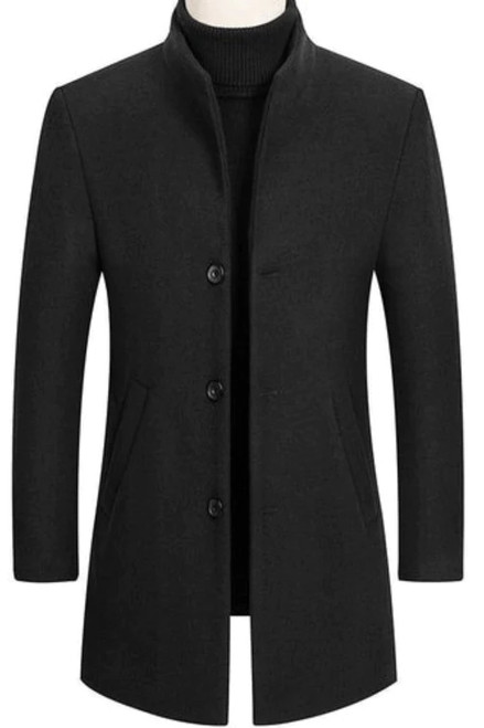 Woolen MEN'S Coat, Mens Coat,Autumn and Winter New Style Wool Overcoat Men's,Mid-length Business Casual MEN'S for Men
