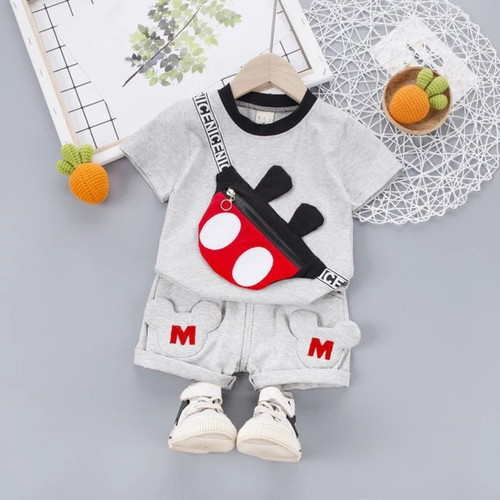 New Summer Baby Clothes Suit Children Fashion Boys Girls Cartoon T-Shirt Shorts 2Pcs/set Toddler Casual Clothing Kids Tracksuits