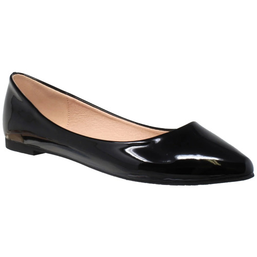 Patent Leather Pointed Toe Ballet Flat-1