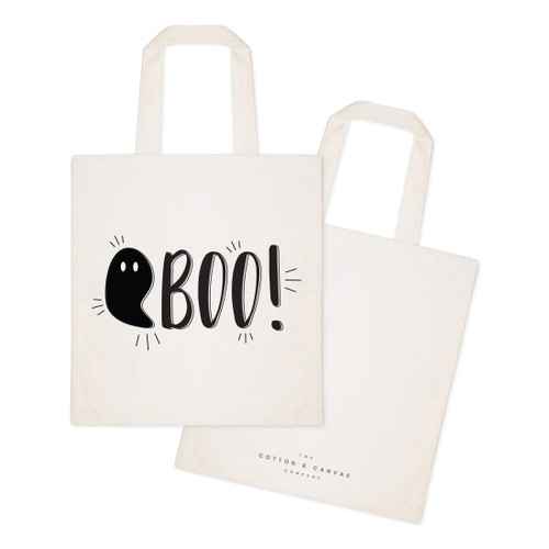 Boo! Halloween Cotton Canvas Tote Bag