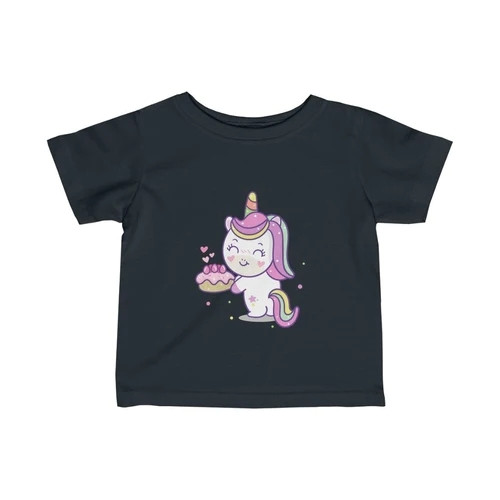 Unicorn Loves Strawberry Shortcake Girls Tee