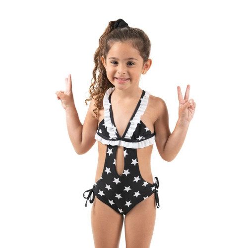 Black Stars - Trikini - Kids Swimwear