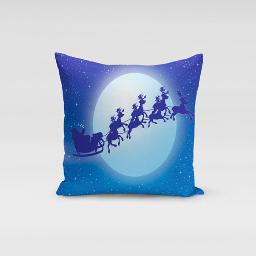 Moonlight Sleigh Pillow Cover