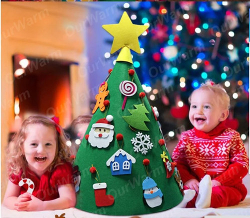 Kids DIY Felt Christmas Tree Christmas Decoration