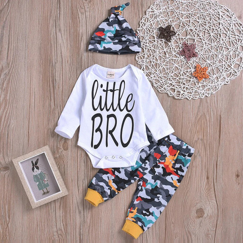 Baby's Sets Full Sleeve Letter Rompers