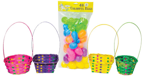 1 Easter Bskt Egg Hunt Kit - Multicolor