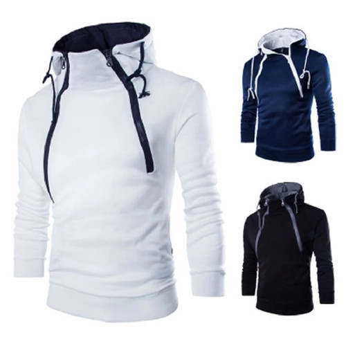 Autumn New Men Hoodies Sweatshirts Zipper Hoodie Men Sweatshirt Solid Color Man Hoody Sweatshirts For Male-1