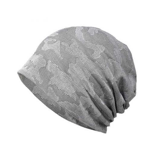 Beanie Men Women Thin Hat Camouflage Mesh Breathable Elastic Soft Running Sports Outdoor Bonnet Cap New 2022 Hot