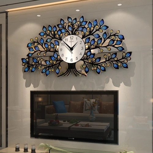 Luxury Large Wall Clock Living Room Wall Home Decorative Art Clock Mechanism Quartz Watch Home Gift Ideas